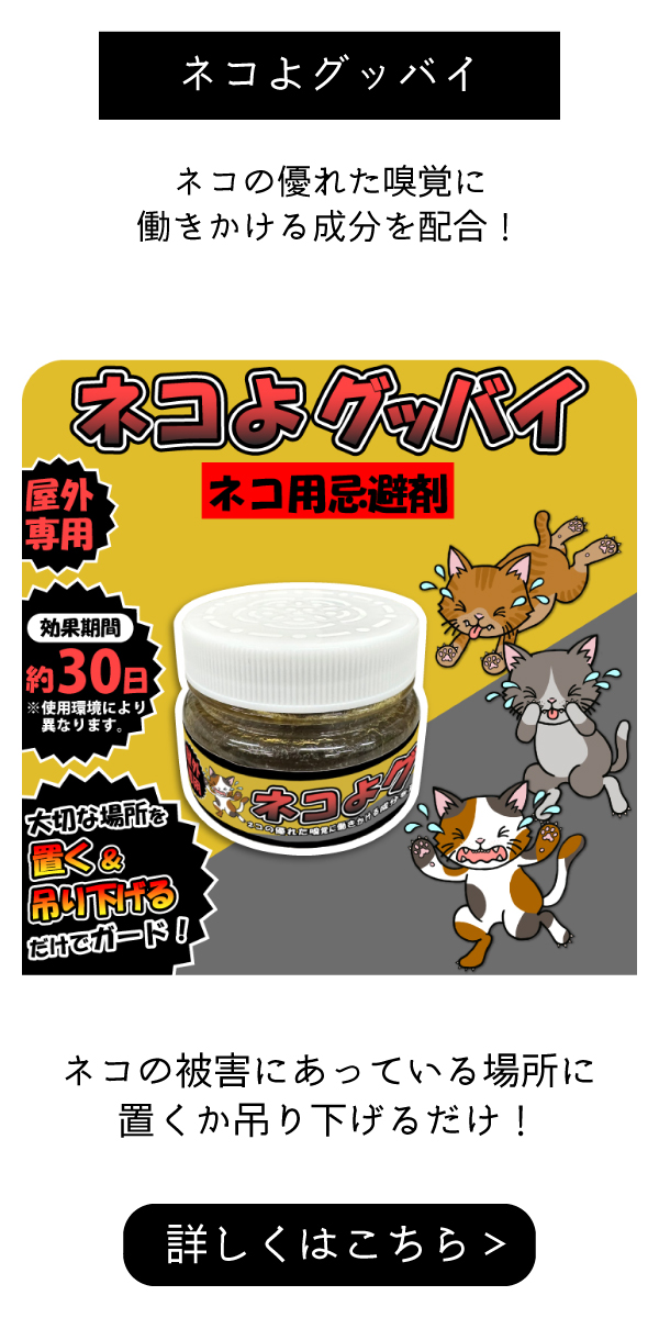 ネコ対策　ネコよグッバイ