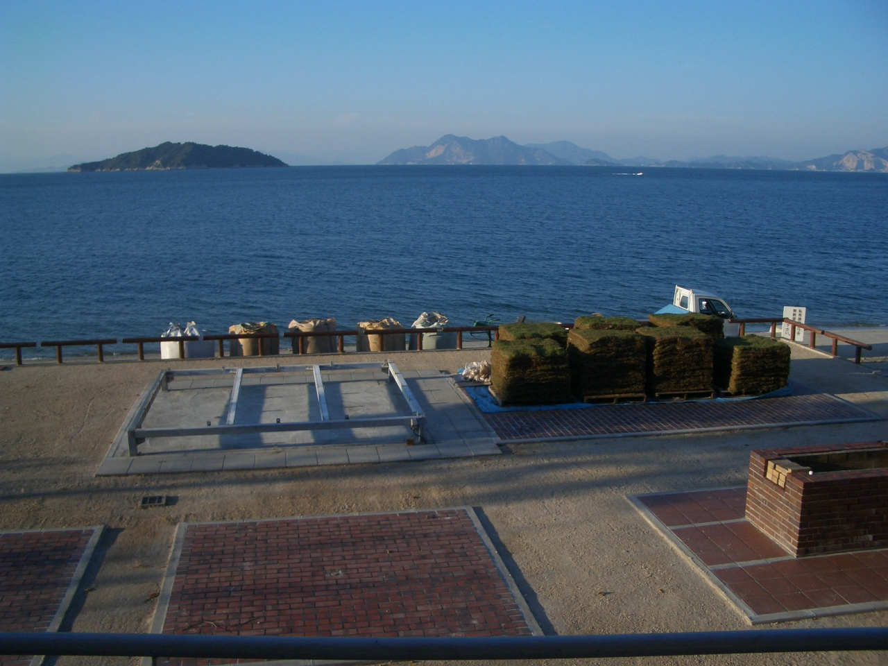 イワダレ草花マット 施工例 山口県岩国市某島