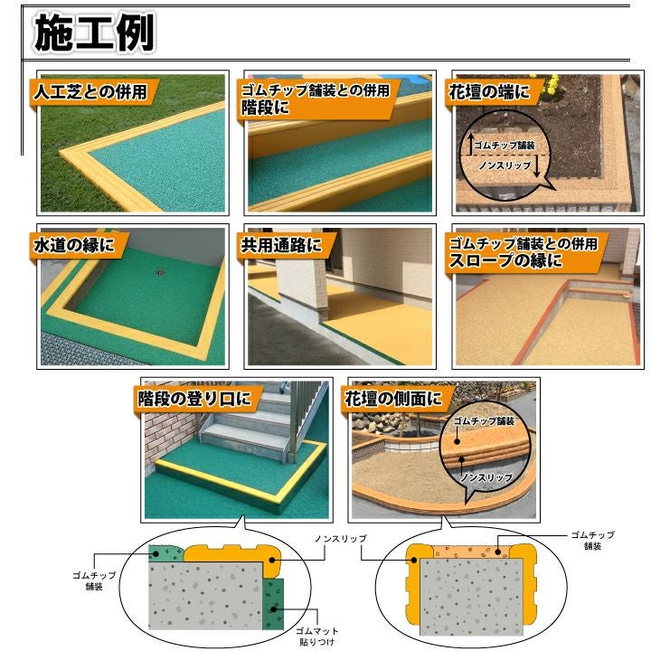 ゴム製ノンスリップ　施工例