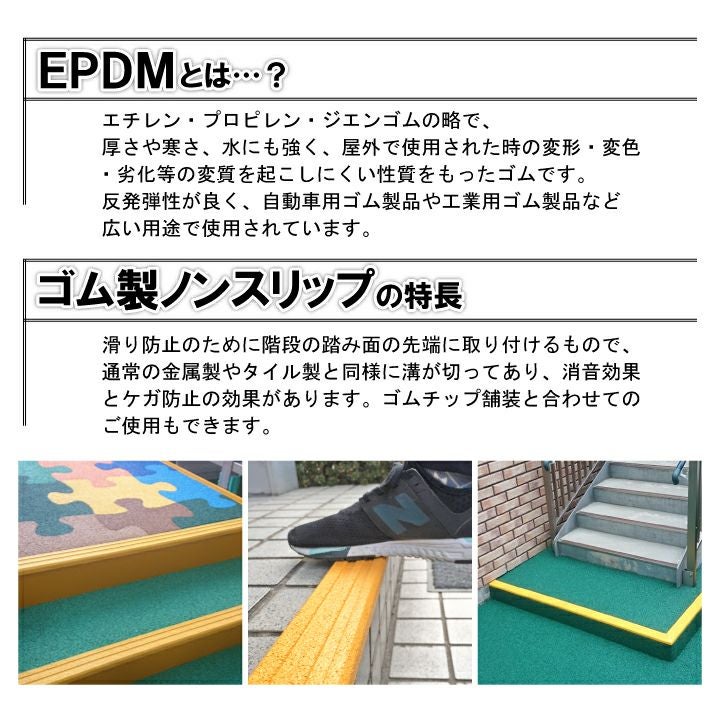ゴム製ノンスリップの特徴